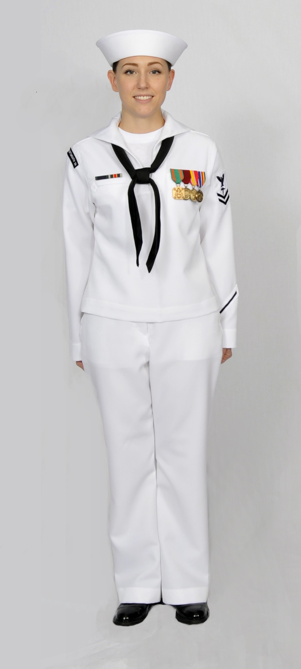 navy white uniform female